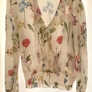 Parker XL silk blend blouse
